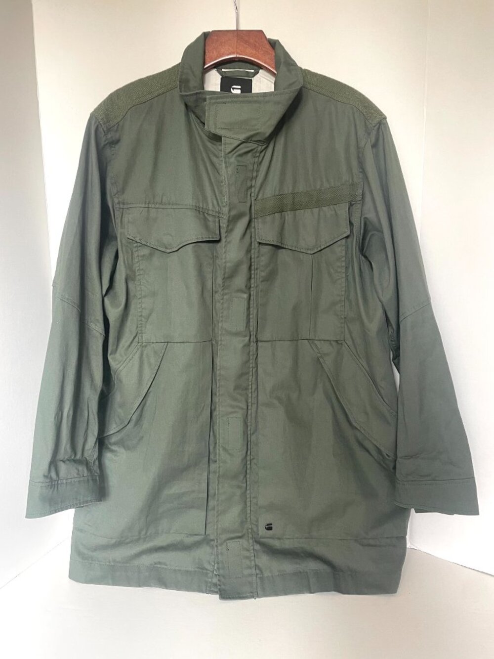 G-Star RAW Deline PST Green Cotton Field Jacket Women’s Large - Picture 3 of 16